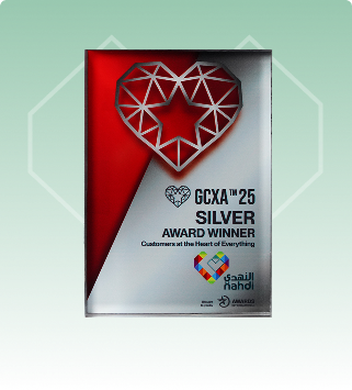 الجائزة الفضية (Customers at the heart of everything) لتمحور خدمات النهدي للرعاية الصحية المتكاملة (Omnihealth)حول ضيوفه